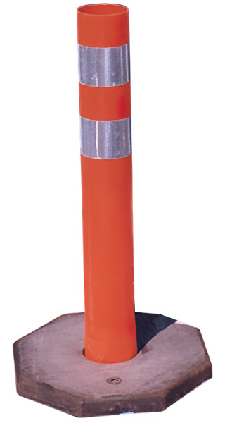 PORTABLE DELINEATORS, 28" POST,18" BASE