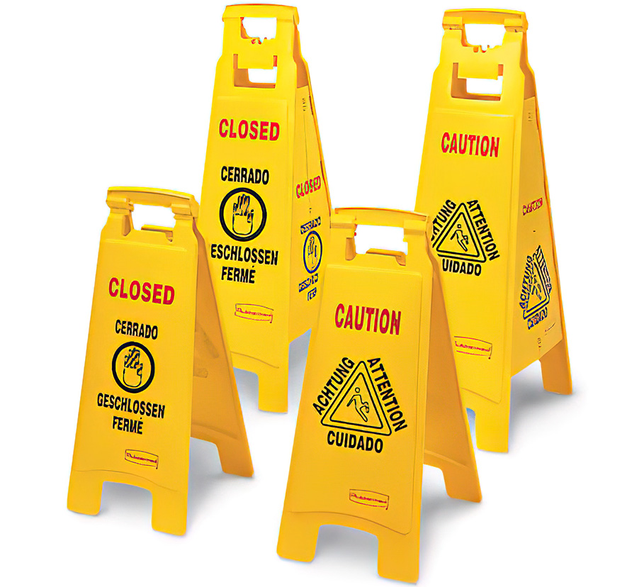 25" 2-Sided Floor Sign - "Closed"